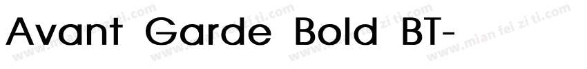 Avant Garde Bold BT字体转换